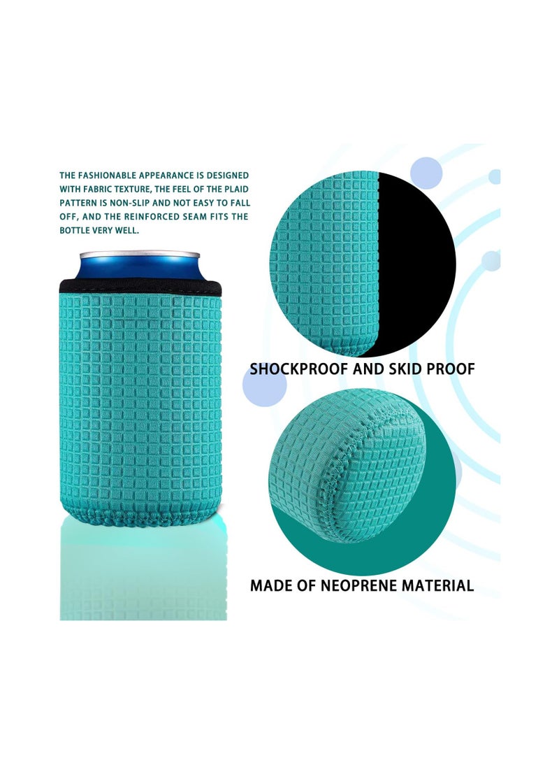 SYOSI 4PCS Can Sleeves, Insulator Stands, Non-Slip Can Sleeves, Neoprene Cooler, Beverage Cooler Sleeves, for Beer, Coke, etc. Neoprene Drink Cooler Sleeves, Beer Can Sleeves Beer Can Coolers - Image 2