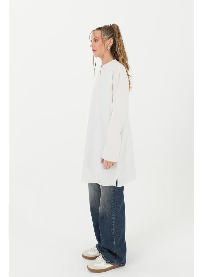 Soul Women's Basic Tunic - 30726TUN - ECRU. - Image 2