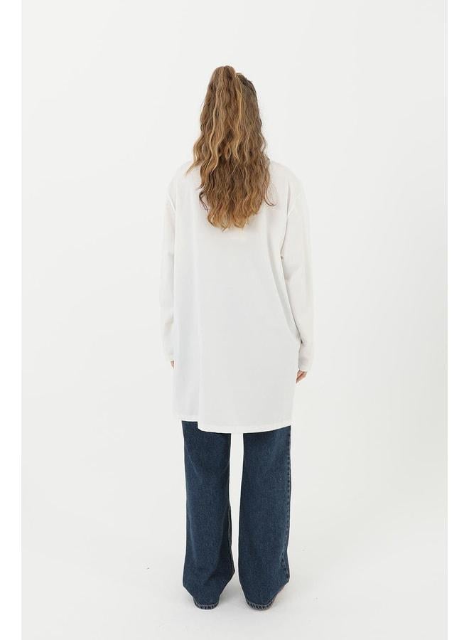 Soul Women's Basic Tunic - 30726TUN - ECRU. - Image 3