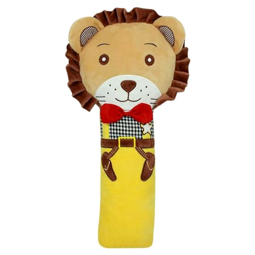 JUNIOR JOE Soft Velvet Car Seat Belt Pillow For Kids|Travel Neck Pillow With Cushion|Cute Cartoon Vehicle Shoulder Pads For Children|(Style-10),1 Count,Multicolor - Image 1