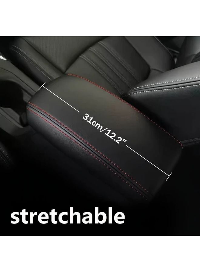 Universal Car Armrest Cover Pad Black Line for 2019 2023 Corolla Models - Image 2