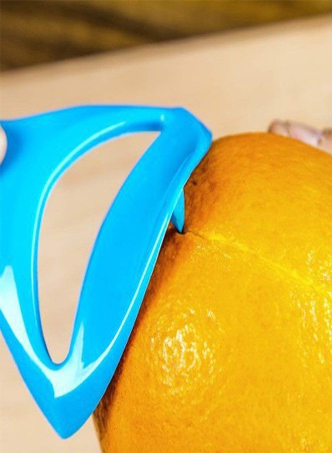 JWCE Orange Peeler, Peels the Skin Off Most Fruit Including Oranges, Mangos, and Papaya, Easy-To-Use Design is BPA Free and a Great Addition to Any Kitchen(Green) - Image 4