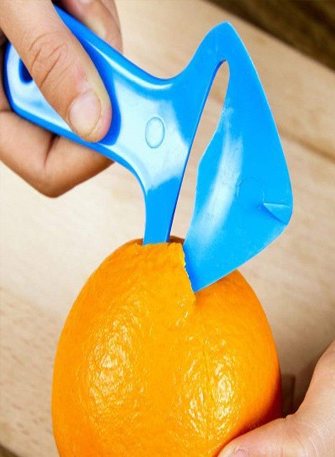 JWCE Orange Peeler, Peels the Skin Off Most Fruit Including Oranges, Mangos, and Papaya, Easy-To-Use Design is BPA Free and a Great Addition to Any Kitchen(Green) - Image 3