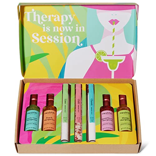 Thoughtfully Cocktails Margarita Cocktail Therapy Gift Set PreMeasured Single Serve Mixers Includes 4 Fruit Flavored Margarita Mixers and 3 Flavored Rimming Salts Set of 7 Contains NO Alcohol - Image 5