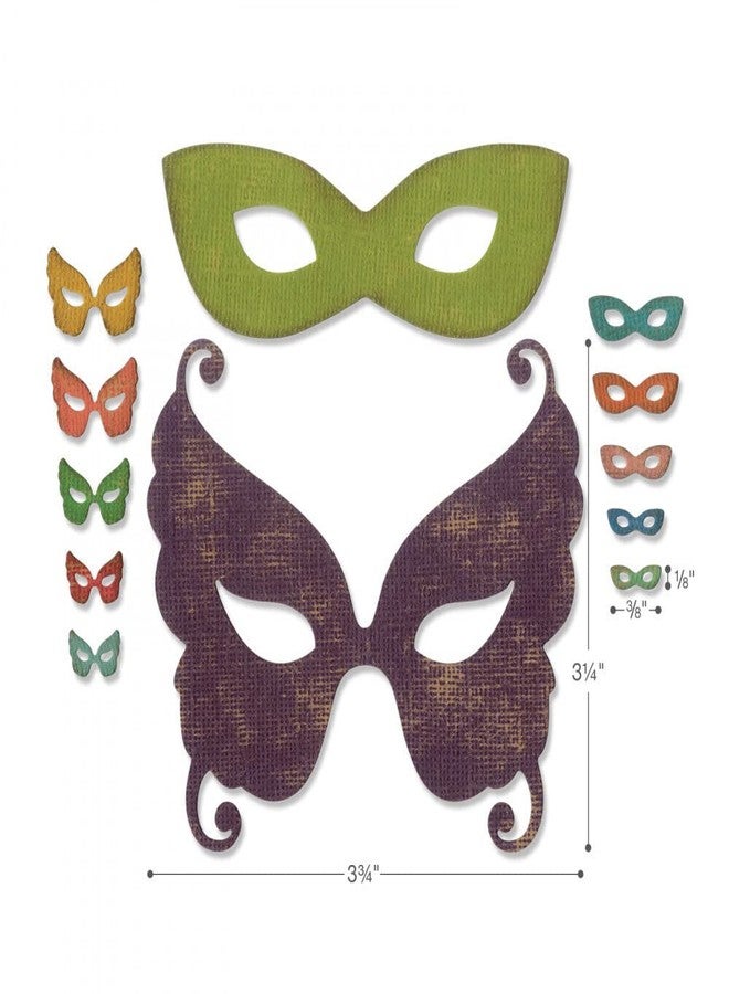 Sizzix Masquerade by Tim Holtz Dies, us:one size, Multicolor - Image 3