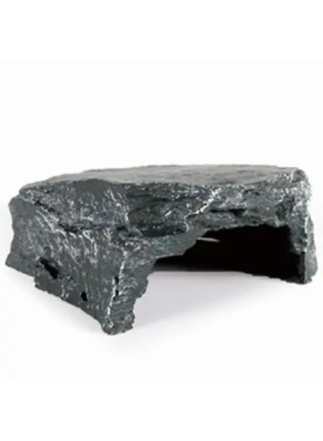 Resin Grey Hide and Basking Platform 6.5 x 3.2cm