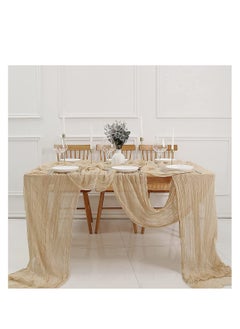 Generic Translucent Table Runner Chessian Tablecloth for Wedding Reception Bridal Shower Party Decoration Table Centerpiece 90400CM  - Image 1