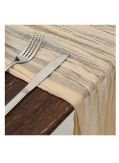 Generic Translucent Table Runner Chessian Tablecloth for Wedding Reception Bridal Shower Party Decoration Table Centerpiece 90400CM  - Image 3