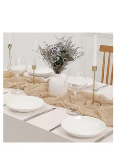 Generic Translucent Table Runner Chessian Tablecloth for Wedding Reception Bridal Shower Party Decoration Table Centerpiece 90400CM  - Image 2