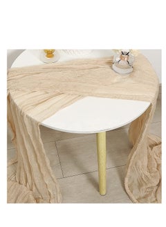 Generic Translucent Table Runner Chessian Tablecloth for Wedding Reception Bridal Shower Party Decoration Table Centerpiece 90400CM  - Image 4