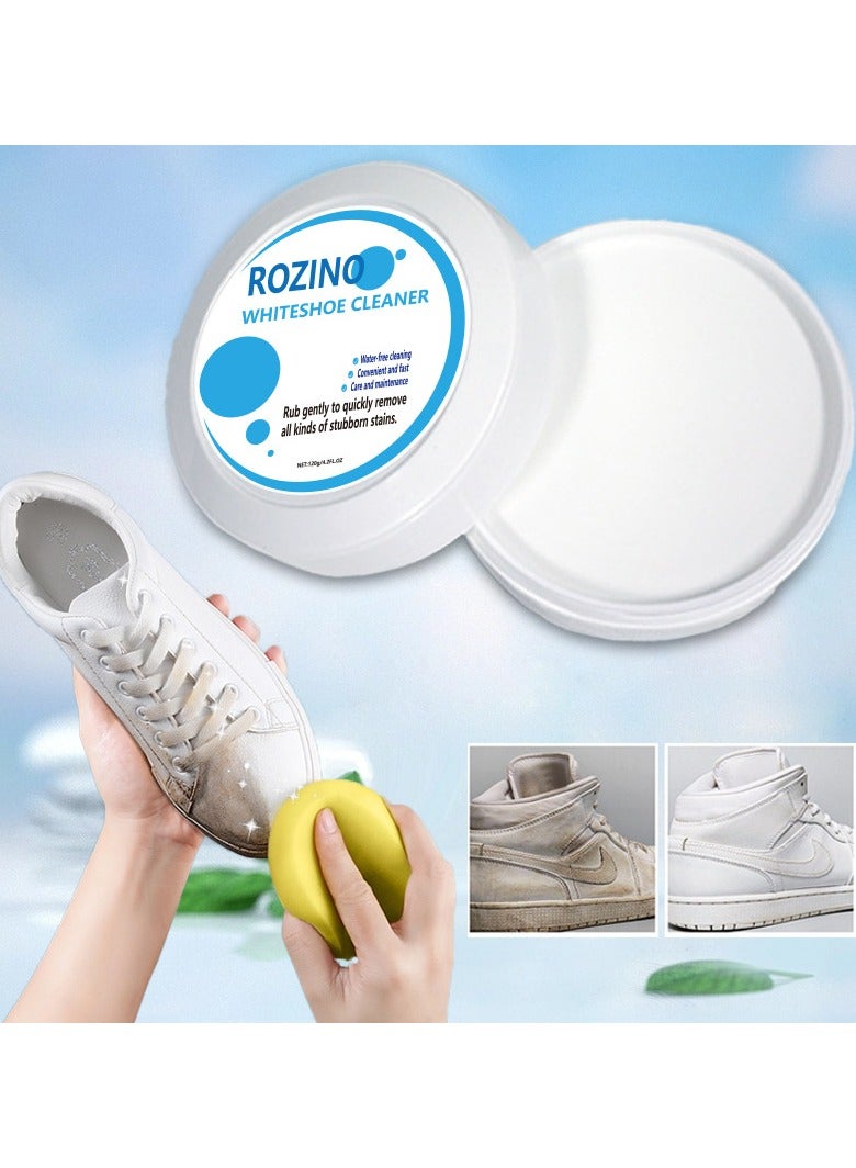 Rozino White shoes cleaning agent free cleaning decontamination cleaner shoe wiping multi-functional shoe brush white shoes cleaning paste - Image 1