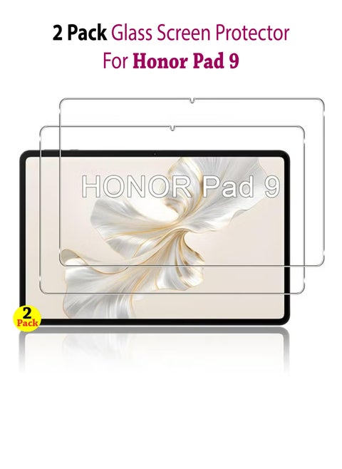 واقي شاشة زجاجي مقوى عالي الدقة لجهاز Honor Pad 9 مقاس 12.1 بوصة مكون من قطعتين