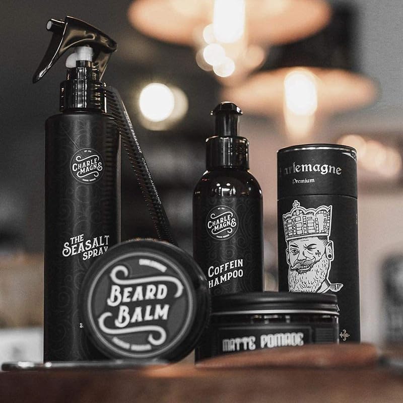 Charlemagne Hair Straightening Conditioner for Men - 200ml, Mediterranean Breeze Scent - Leave-In Hair Conditioner for Men that Straightens & Softens - Developed by Barbers, Made in Germany - Image 3