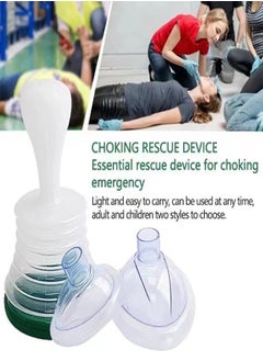 FASHION Choking Emergency Device Respiratory Training Trainer Rescue Mask CPR Device Rescue Device Training Products Family Removal Device for Suffocation Removing Blocked Objects Aid Device  - Image 5