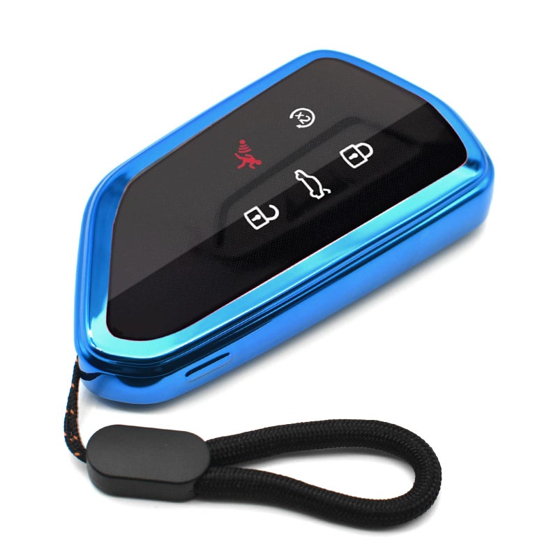 MECHCOS Fit for VW Volkswagen ID4 Atlas MK8 GTI Golf R Atlas Cross Sport Key Fob Cover Case Remote Holder Skin TPU Protector Keyless Entry Sleeve Accessories