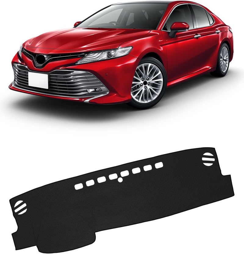 FIILINES Dash Cover Fit for Toyota Camry 2018-2021 2022 2023 2024 (No HUD) Camry Accessories Dashboard Cover Mat No Glare Sunshade Anti-Slip Pad Protector - Image 1