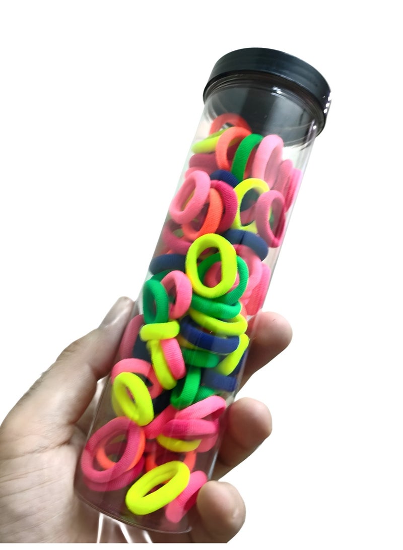 Set of about 180 Pcs Elastic Hair Bands Set: Bulk Small, Medium & Large Ponytail Holders. - Image 4