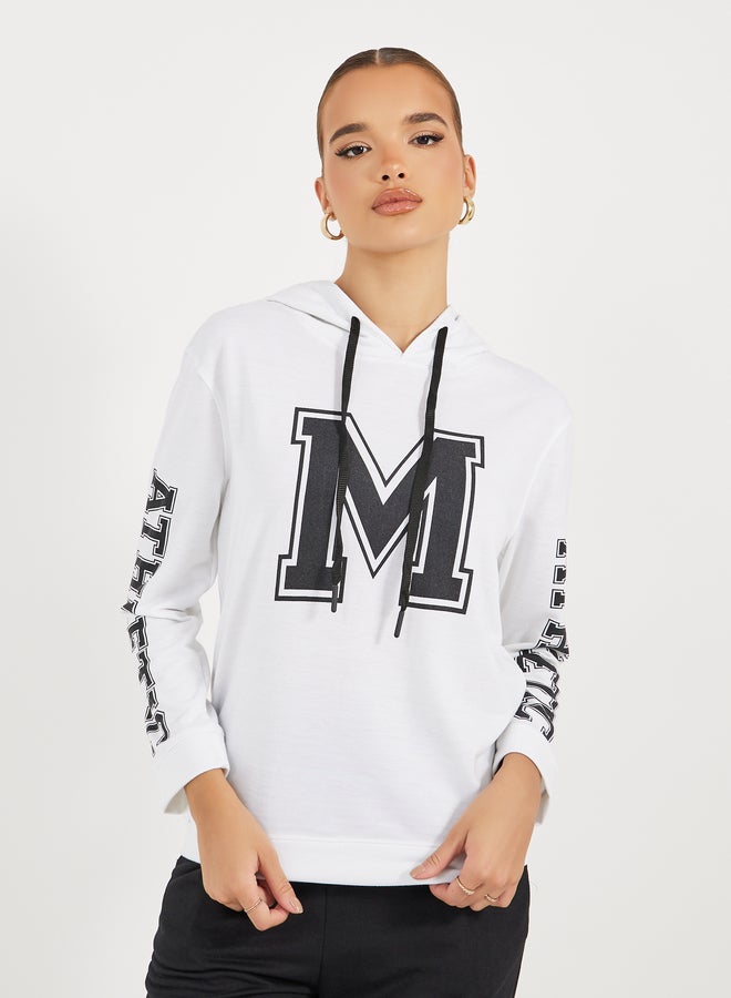 Styli Styli Slogan Printed Hoodie and Cuffed Jogger Co-Ords  - Image 2