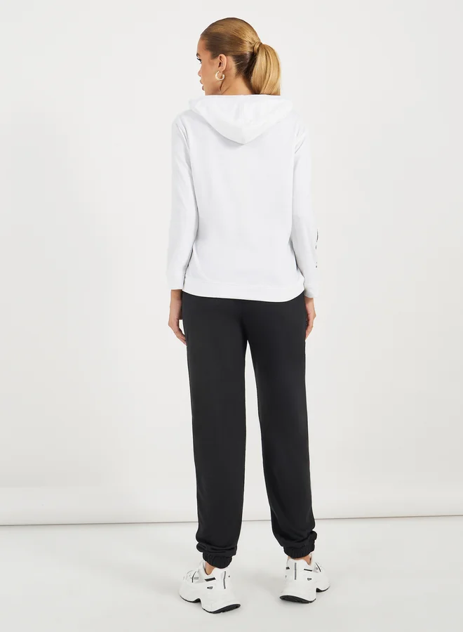 Styli Styli Slogan Printed Hoodie and Cuffed Jogger Co-Ords