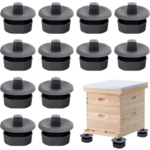 DECOHS 3 Sets12Pcs Beehive Stands Sturdy Beehive Feet Stands Beehive Base Beekeeping Hive Support Tools for Outdoor Garden Beekeeper Workshop - Image 1