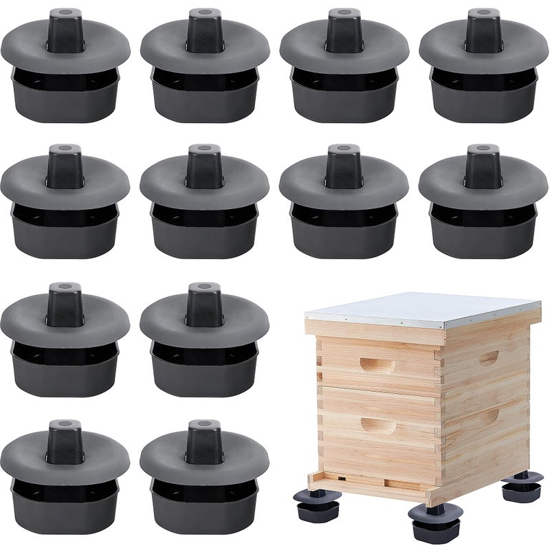DECOHS 3 Sets12Pcs Beehive Stands Sturdy Beehive Feet Stands Beehive Base Beekeeping Hive Support Tools for Outdoor Garden Beekeeper Workshop - Image 2
