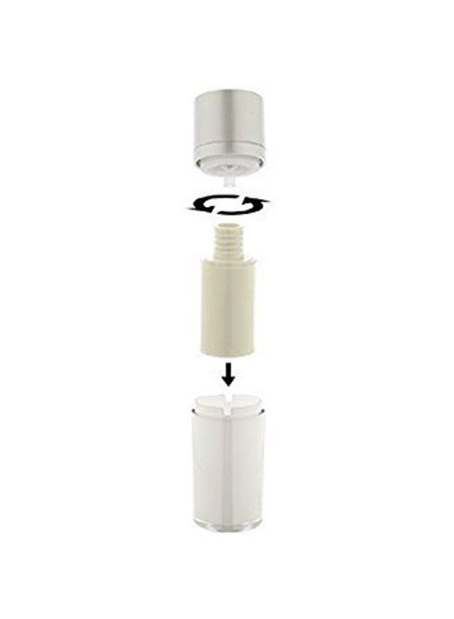 JUVITUS Airless Twist Top Pump Bottle Container - 15 ml / 0.5 oz (3 Pack) + Travel Bag - Image 5