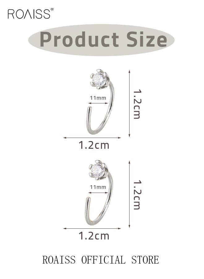 roaiss - Women Earrings Stylish Design Simple and Versatile Highlight Personal Temperament and Charm Small Earrings - Image 1