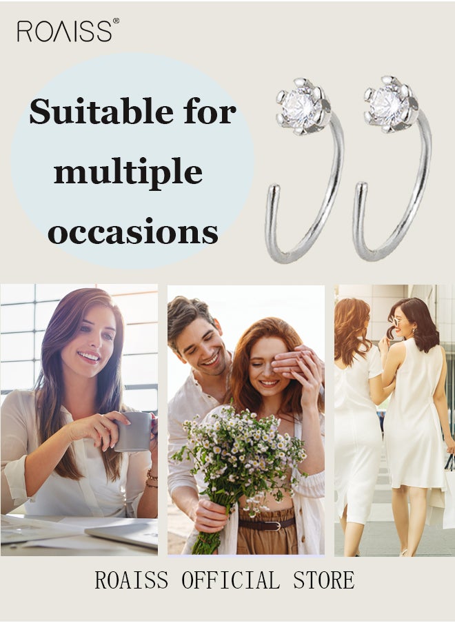 roaiss - Women Earrings Stylish Design Simple and Versatile Highlight Personal Temperament and Charm Small Earrings - Image 1
