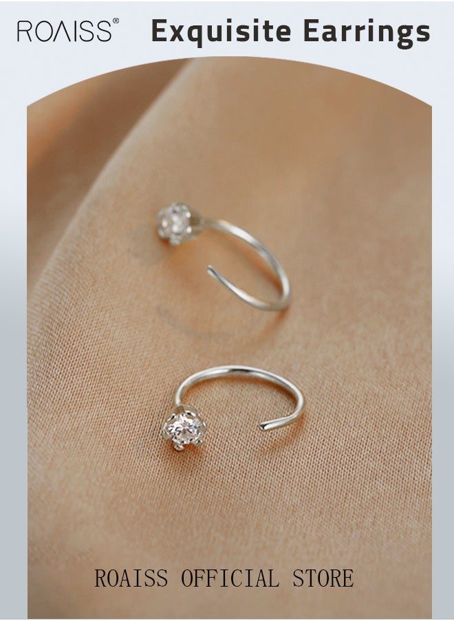 roaiss - Women Earrings Stylish Design Simple and Versatile Highlight Personal Temperament and Charm Small Earrings - Image 1