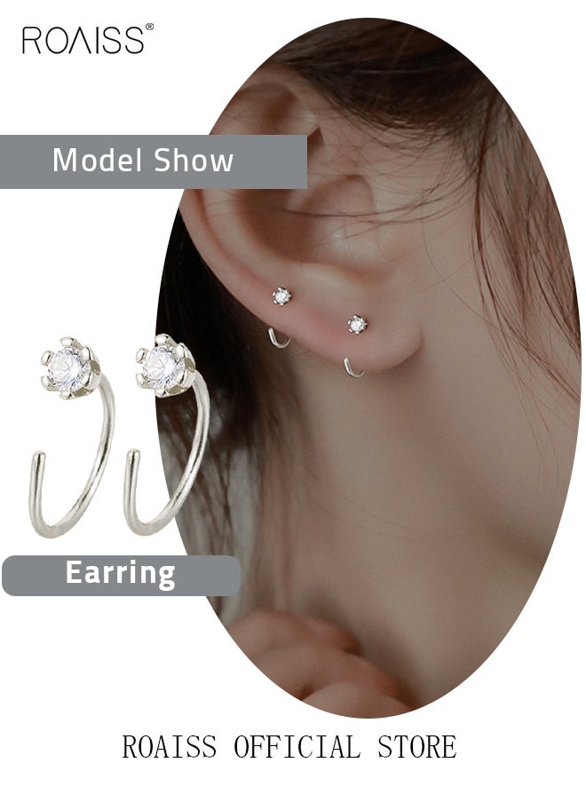 roaiss - Women Earrings Stylish Design Simple and Versatile Highlight Personal Temperament and Charm Small Earrings - Image 1