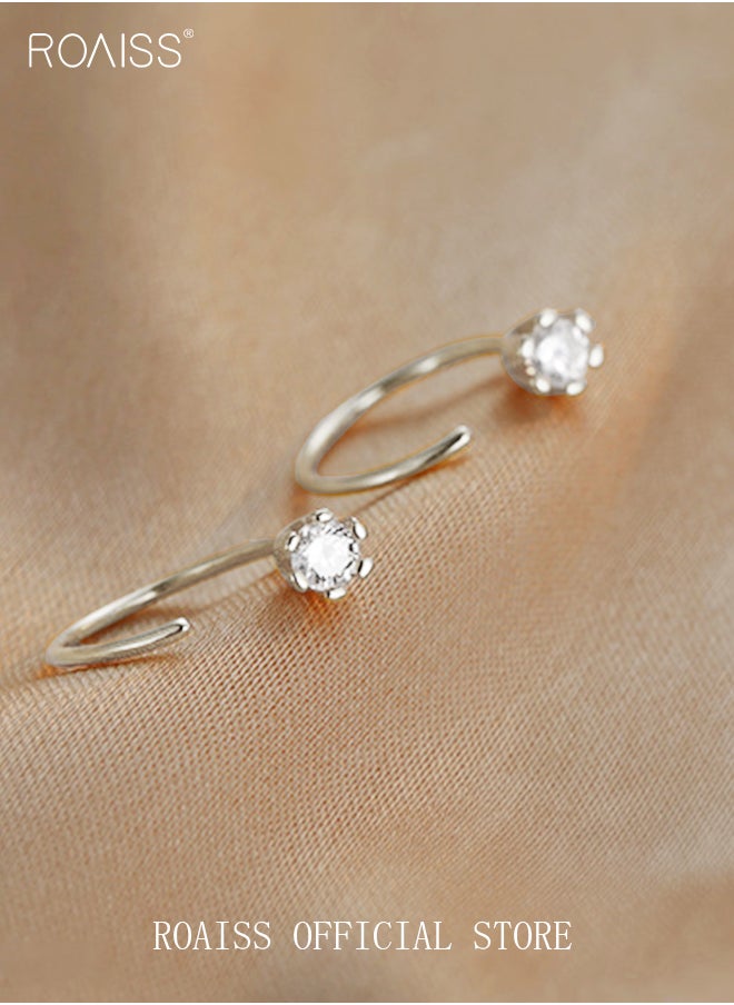 roaiss - Women Earrings Stylish Design Simple and Versatile Highlight Personal Temperament and Charm Small Earrings - Image 1