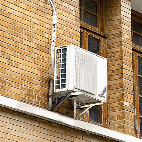 JEACENT Wall Mounting Bracket Rust Free Stainless Steel Support for 9000-24000BTU Condenser Ductless Mini Split Air Conditioner Heat Pump Systems - Image 2