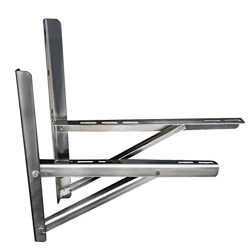 JEACENT Wall Mounting Bracket Rust Free Stainless Steel Support for 9000-24000BTU Condenser Ductless Mini Split Air Conditioner Heat Pump Systems - Image 1
