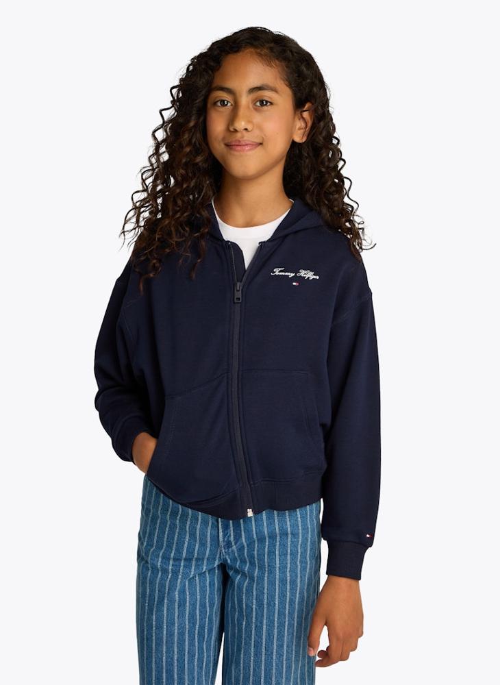 TOMMY HILFIGER Kids Varsity Zip Through Hoodie  - Image 1