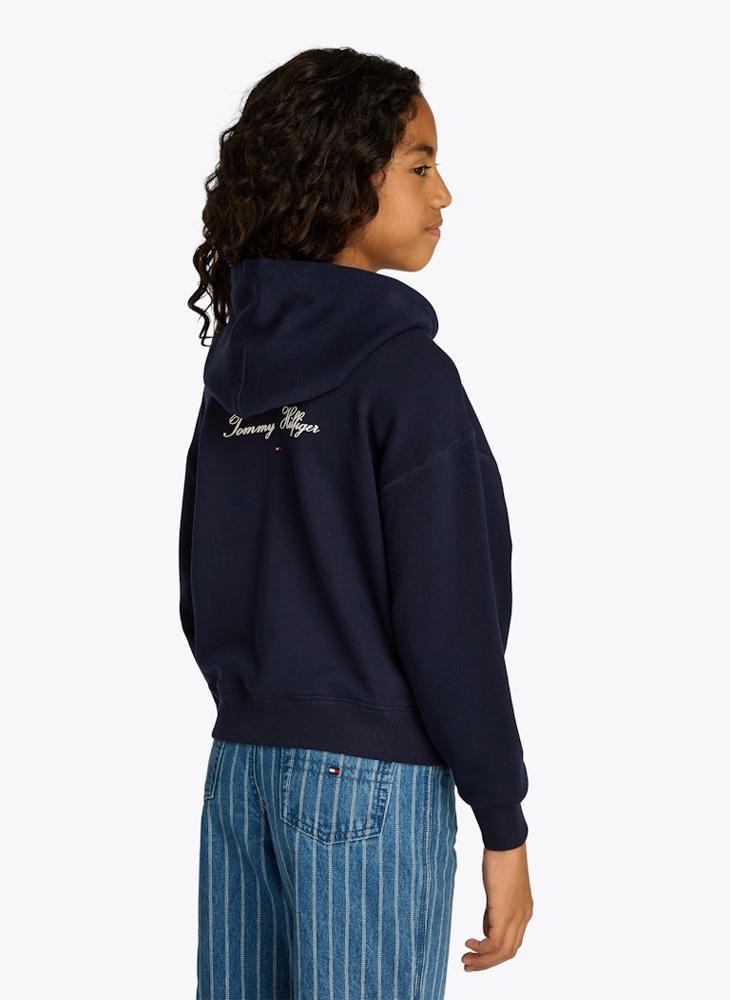 TOMMY HILFIGER Kids Varsity Zip Through Hoodie  - Image 2