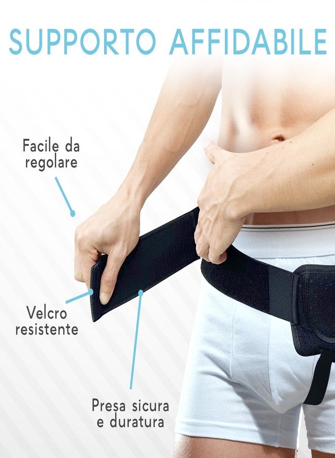 Adamson H3: Hernia Belts for Men - Adjustable Inguinal Hernia Belt Left or Right Side - Groin Compression Wrap with Adjustable Waist Strap - Univeral Fit Discreet Under Clothing & Comfortable Support - Image 3