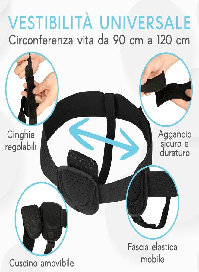 Adamson H3: Hernia Belts for Men - Adjustable Inguinal Hernia Belt Left or Right Side - Groin Compression Wrap with Adjustable Waist Strap - Univeral Fit Discreet Under Clothing & Comfortable Support - Image 2
