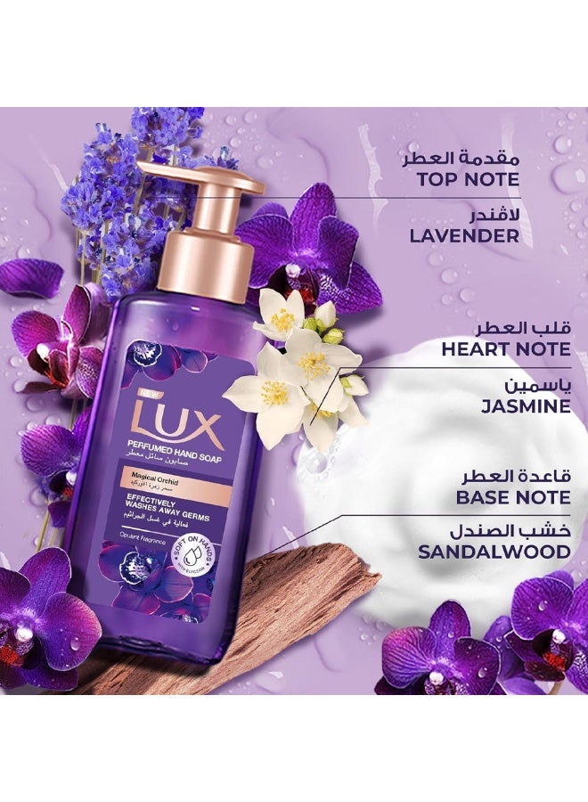 لوكس غسول الجسم من لوكس، سحر زهرة الأوركيد الجديد،  العطر الذي يدوم طويلًا، ٥٠٠ مل‎ + لوكس صابون سائل معطر سحر زهرة الاوركيد 500 مل‎ - Image 4