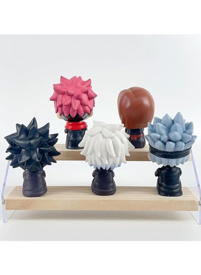 عام شخصية الأنمي Geto Suguru و Itadori Yuuji الجالسة بشكل مكشوف للأعلى، نموذج دمية 2.75 بوصة، نسخة مطورة من النوع اللطيف من سلسلة Jujutsu Kaisen، مجموعة ساتورو جوجو القابلة للتركيب، تمثال حركي للتجميع، زخرفة للسيارة أو المنزل. - Image 3