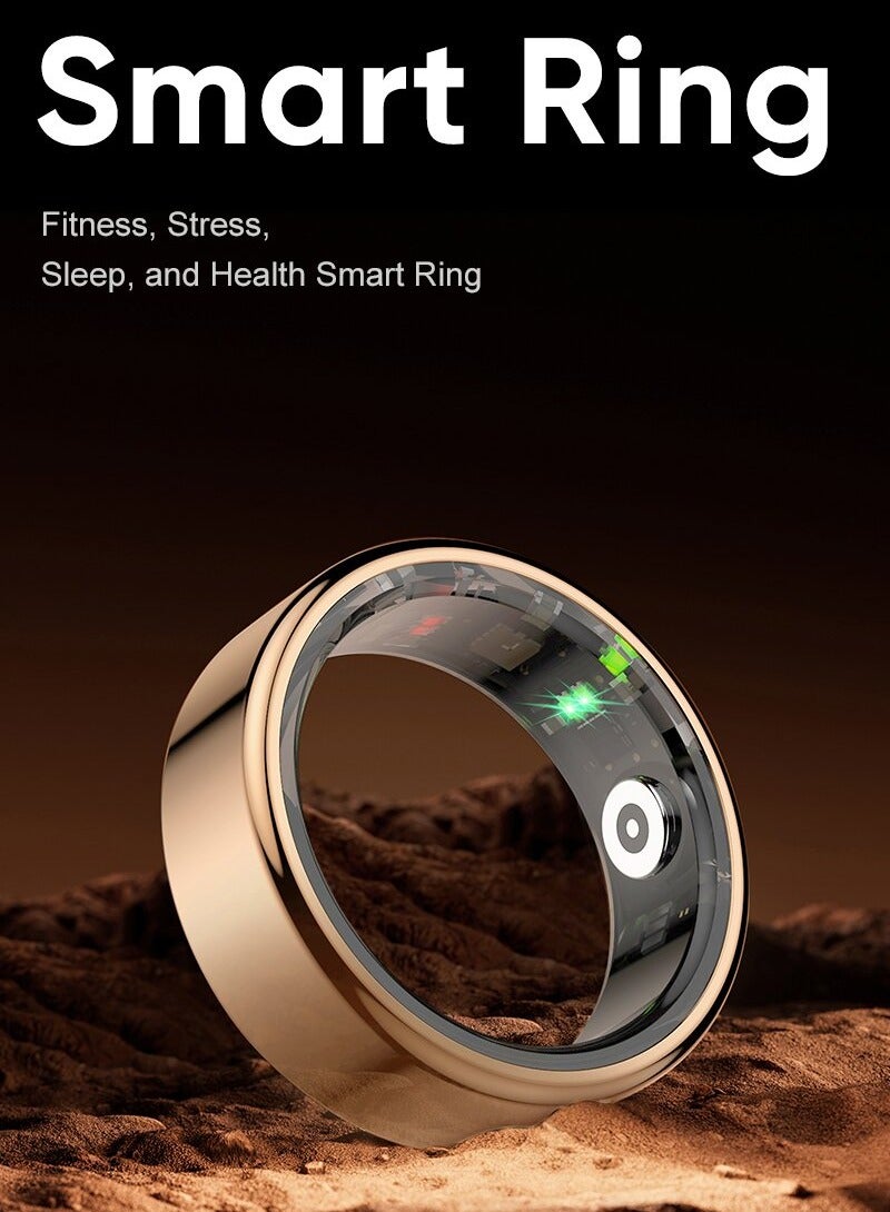 Milatech Smart Ring, Fitness Bracelet Calorie/Heart Rate/Sleep Monitoring/ Pressure/Multiple Sports Modes/Photography, IP68 Waterproof, Size: 20mm - Image 5
