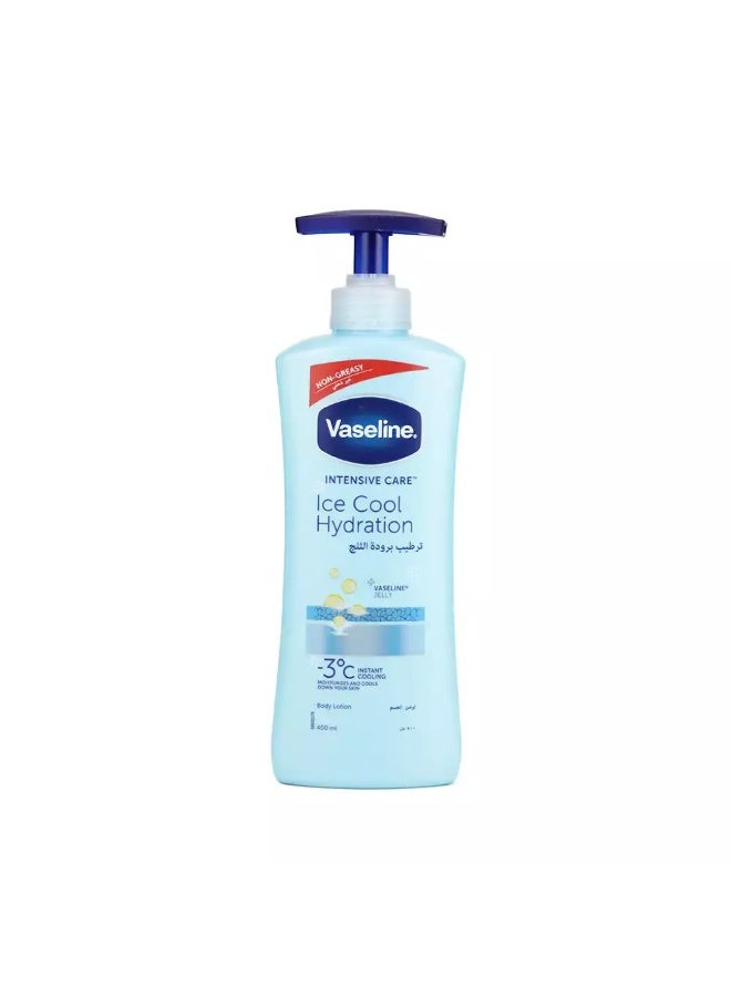 Vaseline Intensive Care Ice Cool Hydration Body Lotion Instant Cooling- 400ml - Image 1