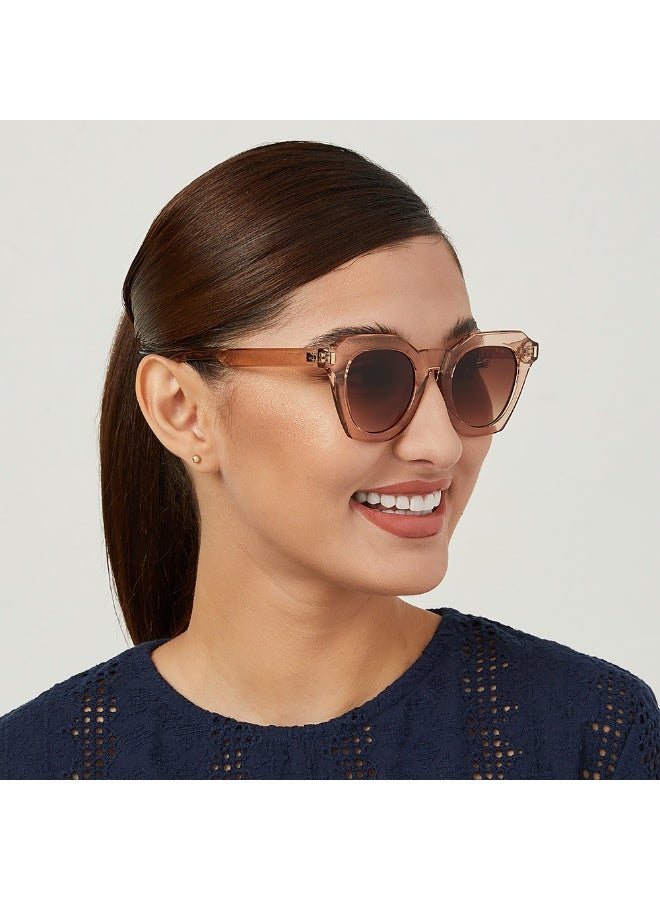 بلاك أوت نظارة شمسية وينونا نسائية بني - Image 4