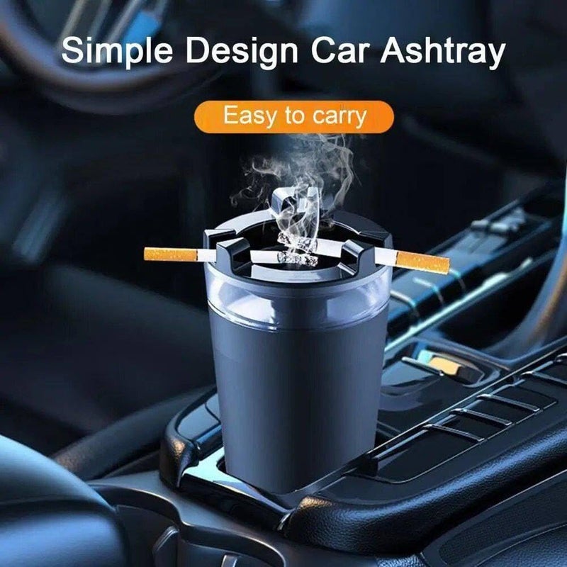 Aakarit Portable Car Ashtray with Water Tank Smell Proof, Detachable Most Cup Holder, Smokeless Windproof for Outdoor Travel or Home Office - Image 3