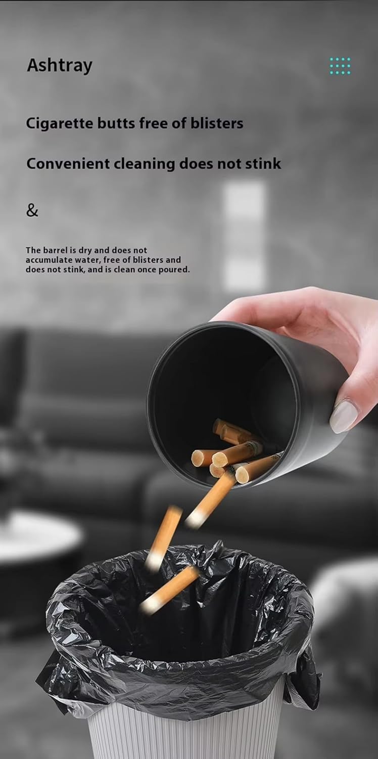 Aakarit Portable Car Ashtray with Water Tank Smell Proof, Detachable Most Cup Holder, Smokeless Windproof for Outdoor Travel or Home Office - Image 5