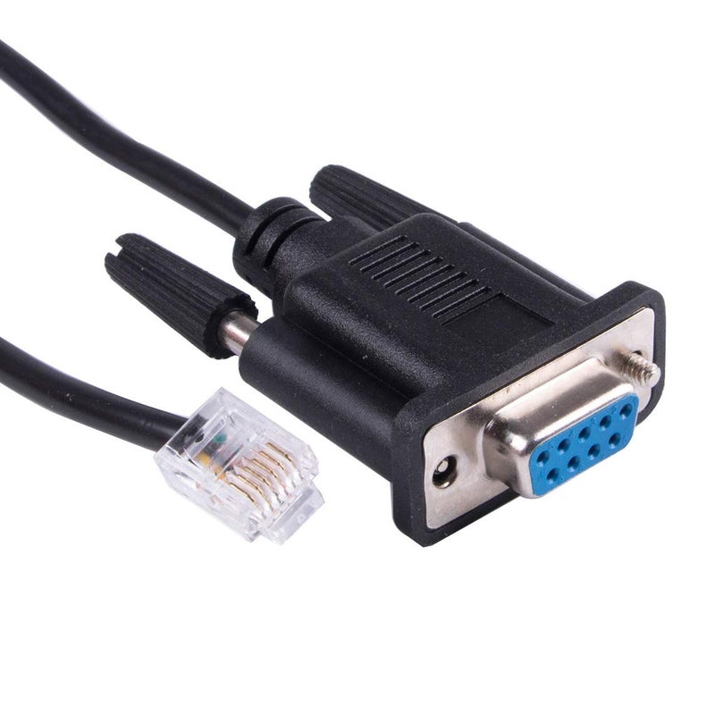 Suamdoen DB9 to RJ11 RJ12 6P6C LAN Network Serial Console Cable for Sevo Drive Leadshine Stepper Communication - Image 1