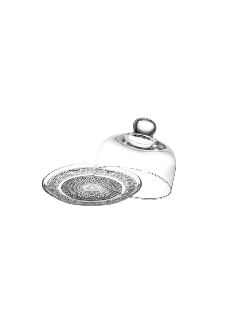 Mini Glass Dessert and Fruit Stand Set with Lid - Image 4