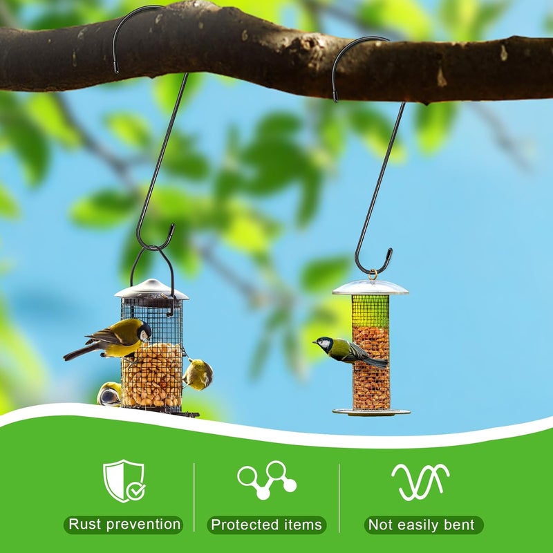 Dapute 6 Pack 16 Inch Extra Large S Hooks for Hanging Plants, Rust-Proof Heavy Duty Tree Branch Hook Plant Hooks Outdoor for Hanging Bird Feeder,Patio,Indoor Uses - Image 4