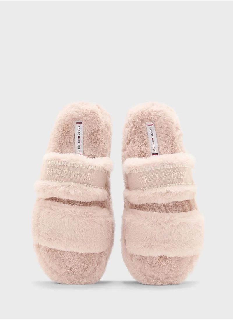 تومي هيلفيغر Double Strap Bedroom Slippers