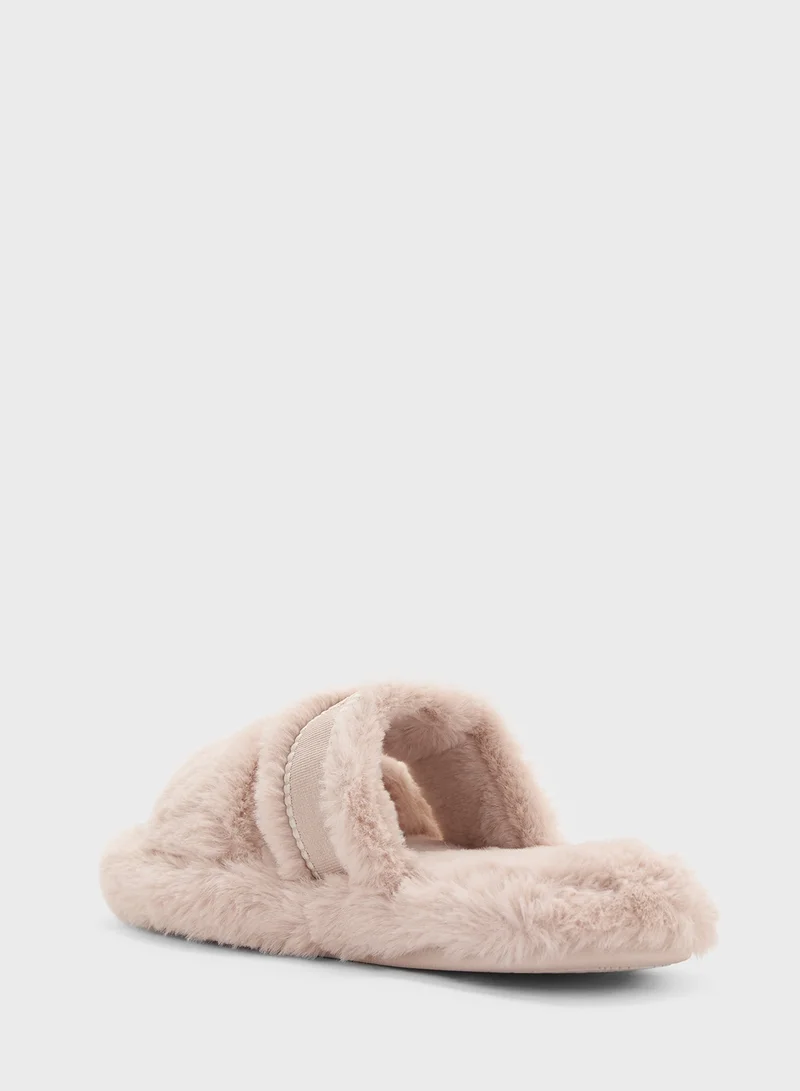 تومي هيلفيغر Double Strap Bedroom Slippers