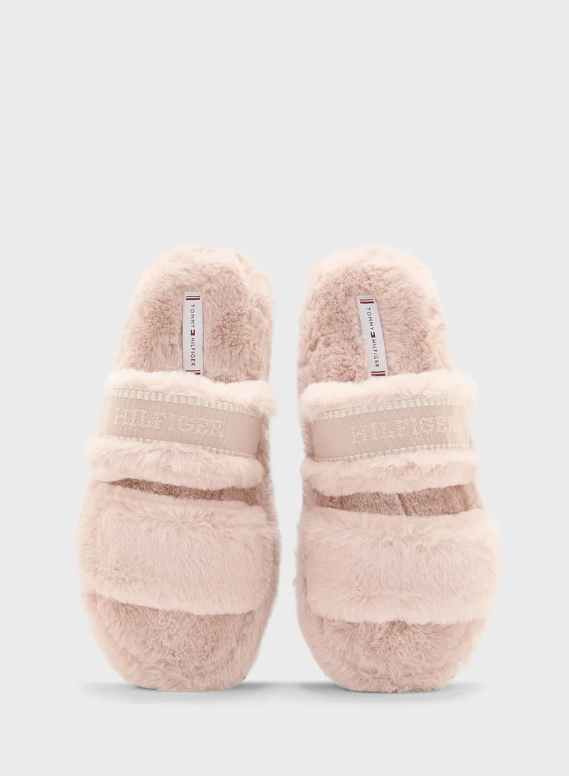 تومي هيلفيغر Double Strap Bedroom Slippers